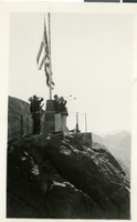 Photograph of the dedication of Boulder Dam opening, Hoover Dam, Nevada, 1935-09-30