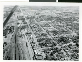 Aerial photograph of Las Vegas, circa 1930s