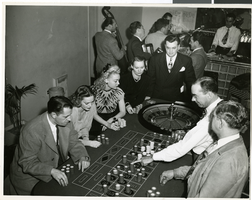 Photograph of the Las Vegas Strip Hotel Gamblers, Las Vegas, circa 1940s
