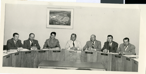 Photograph of Sherwin Garside and the Clark County School Board, Las Vegas, circa 1950s