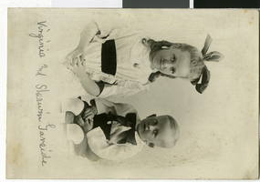 Photograph of young Virginia and Sherwin Garside, Nevada, circa 1915-1920