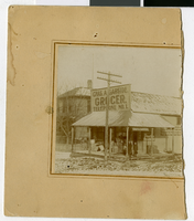 Photograph of Charles A. Garside Grocery storefront, Atchinson, Kansas, circa 1910s