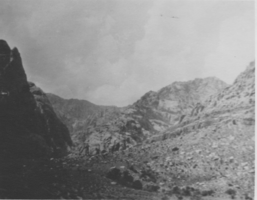 Photograph of Wilson Ranch from Red Rock Canyon, Southern Nevada, early 1900s