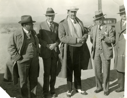 Photograph of Harley Harmon, Dr. Roy Martin, Fred Hesse, and others, Las Vegas, 1929