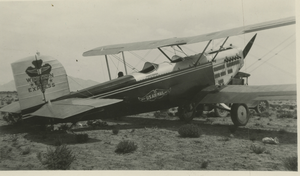 Photograph of a Western Air Express plane, circa 1925-1930