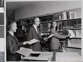 Photograph of AEC Depository Library donation, Las Vegas, September 26, 1963