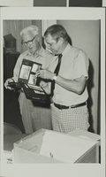 Photograph of Charles D. Keeler and Hal Erickson, University of Nevada, Las Vegas, May 31, 1978