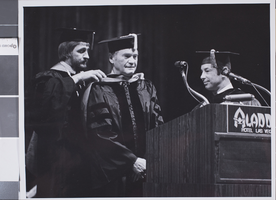 Photograph of commencement for the University of Nevada, Las Vegas, 1977