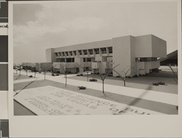 Photograph of the Life Science Building model, University of Nevada, Las Vegas, circa early 1970s