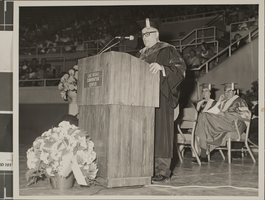 Photograph of commencement ceremony, University of Nevada, Las Vegas, 1972