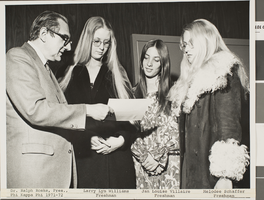 Photograph of fraternity iniation, University of Nevada, Las Vegas, circa early 1970s