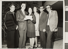 Photograph of Phi Lambda Alpha officers, University of Nevada, Las Vegas, April 14, 1976
