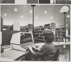 Photograph of library staff, University of Nevada, Las Vegas, circa 1970s