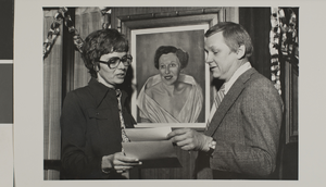 Photograph of Barbara Henry and Hal Erickson, University of Nevada, Las Vegas, 1977-1978