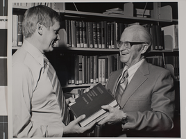 Photograph of Harold Erickson and John Kinnear, University of Nevada, Las Vegas, circa 1970s