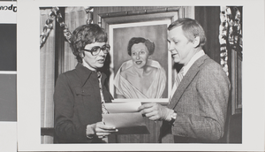 Photograph of Barbara Henry and Hal Erickson, University of Nevada, Las Vegas, December 1977