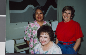 Photograph of members of Cataloging Department, University of Nevada, Las Vegas, May 1992