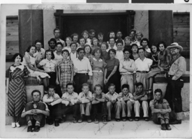 Photograph of an eighth grade class, Las Vegas, circa 1934