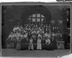 Photograph of A. W. Ham graduating class, Los Angeles, circa 1911