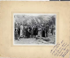 Photograph of Alta Ham, Art Ham, and others, Boulder Dam, Nevada, September 13, 1931