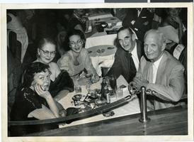 Photograph of dinner party at Sahara Hotel, Las Vegas, circa 1950s-1960s