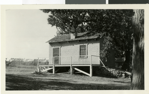 Photograph of Kiel Ranch adobe structure, circa early 1900s