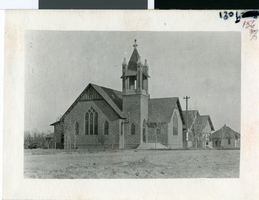 Photograph of First Methodist Church in Las Vegas, circa early 1900s