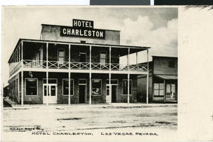 Postcard of the Hotel Charleston, Las Vegas, circa early 1900s