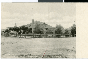 Postcard of John S. Park's residence, Las Vegas, circa early 1900s