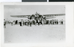 Photograph of a plane, circa 1940s