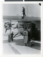 Photograph of a Western Air Express plane, circa 1940s