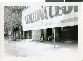 Photograph of women outside the Arizona Club, circa 1940s
