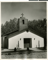 Photograph of a church, circa 1940s