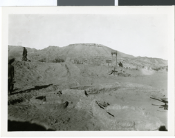 Photograph of surface structure, Pueblo Grande de Nevada, circa late 1920s
