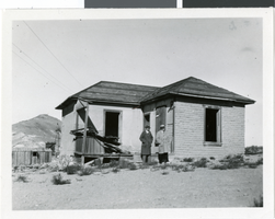 Photograph of an abandoned home, Rhyolite, Nevada, 1923