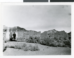 Photograph of ruins, Rhyolite, Nevada, 1923