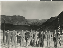 Photograph of the Prayer Service for Hoover Dam, circa 1930s
