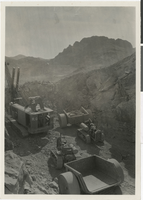 Photograph of Hoover Dam construction, June 01, 1931
