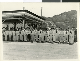 Photograph of Hoover Dam dedication, September 30, 1935