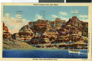 Postcard of the Grand Canyon, circa mid 1930s to 1950s