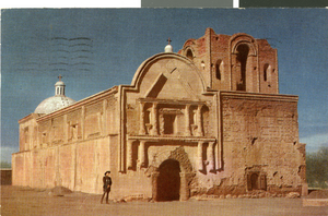 Postcard of Mission San Jose de Tumacacori, Arizona, circa mid 1930s to 1950s