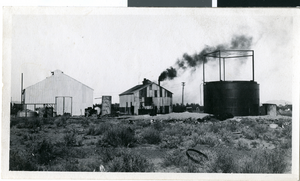 Postcard of unidentified industrial buildings, circa early 1900s