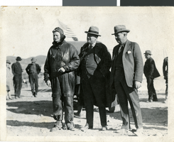 Photograph of Frank Horton , George Wingfield, and A. J. Moore in Weepah, Nevada, 1924