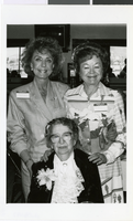 Photograph of Maurine Wilson and her nieces at the Thomas and Mack Si Redd Room in Las Vegas, March 12, 1988