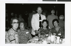 Photograph of a group of women at Maurine Wilson's 90th birthday party at the Thomas and Mack, Las Vegas, March 12, 1988