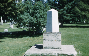 Photograph of gravesite in Bozeman, Montana, circa 1950s to 1980s