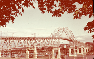 Slide of Patullo Bridge in Vancouver, British Columbia, circa late 1930s to 1980s