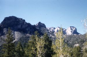 Slide of Mount Charleston, Nevada, June 1955