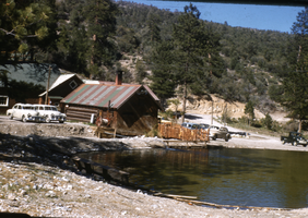 Slide of a cabin at Mount Charleston, Nevada, 1955