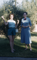Slide of Maurine Wilson and Pauline, circa 1955